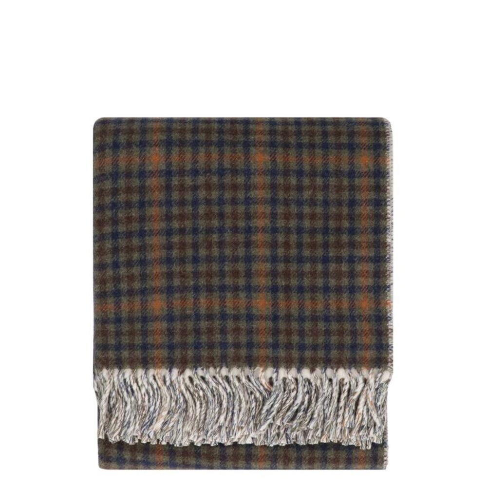 AUTRY Women's Plaid Wool Blend Scarf with Fringe Women MULTICOLOR Scarves &